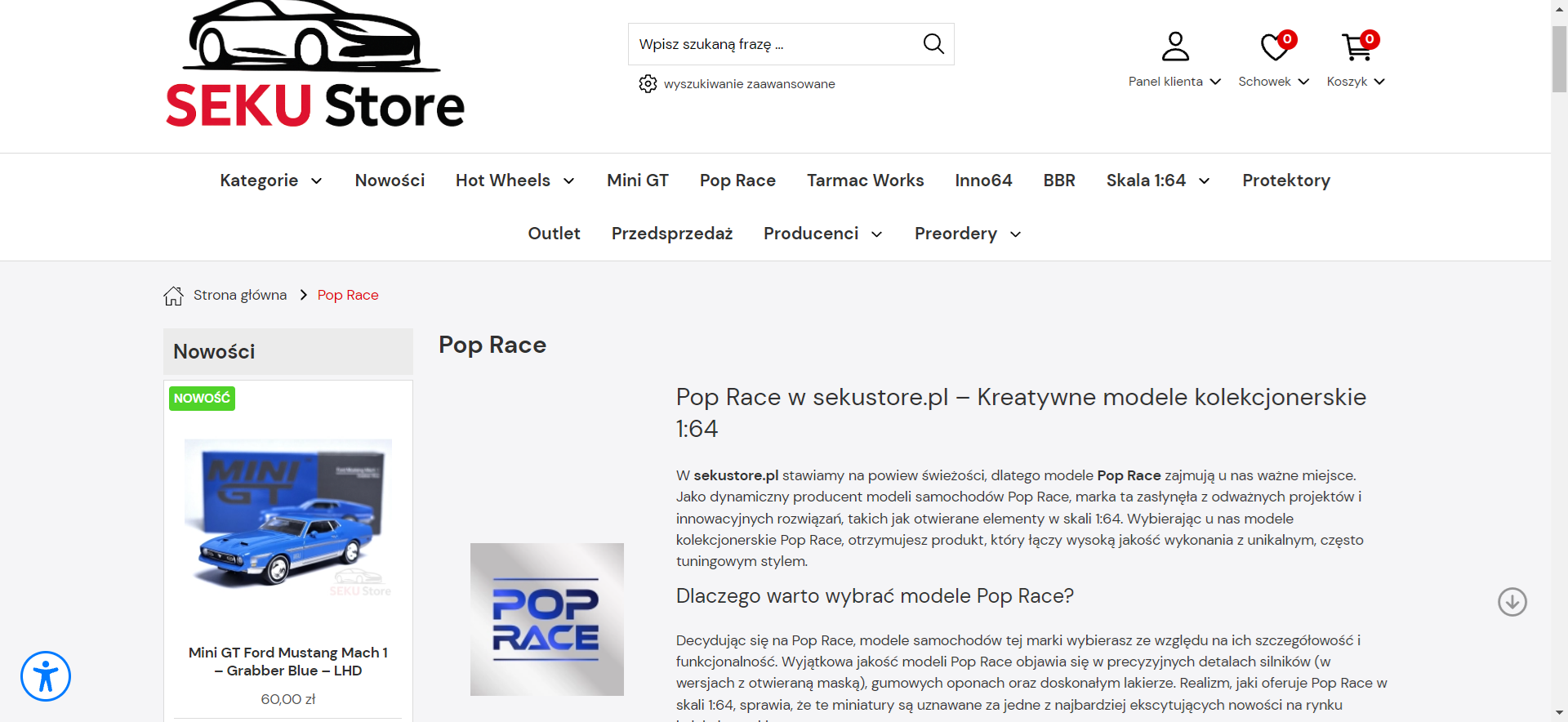 Pop Race - jakie samochody można znaleźć w ofercie tej marki?