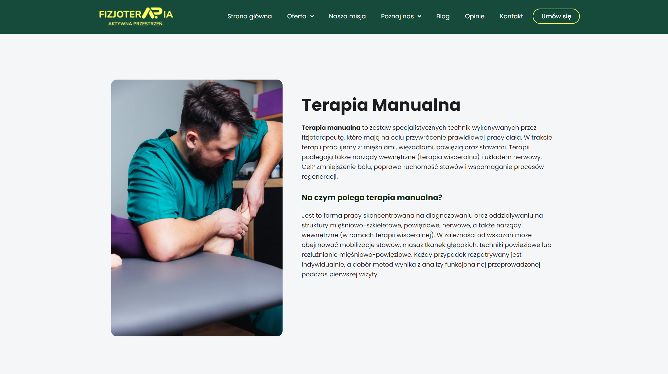 Jak wygląda pierwsza wizyta u specjalisty terapii manualnej? Przewodnik dla pacjentów