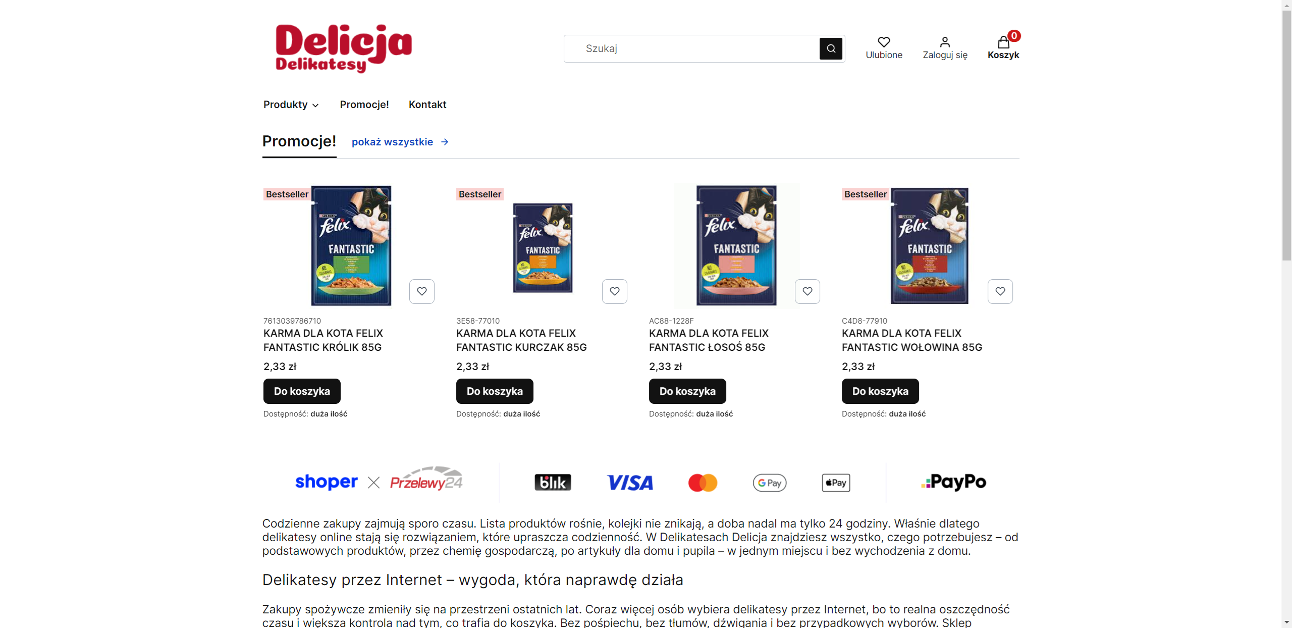Czym różnią się delikatesy online od supermarketu internetowego?