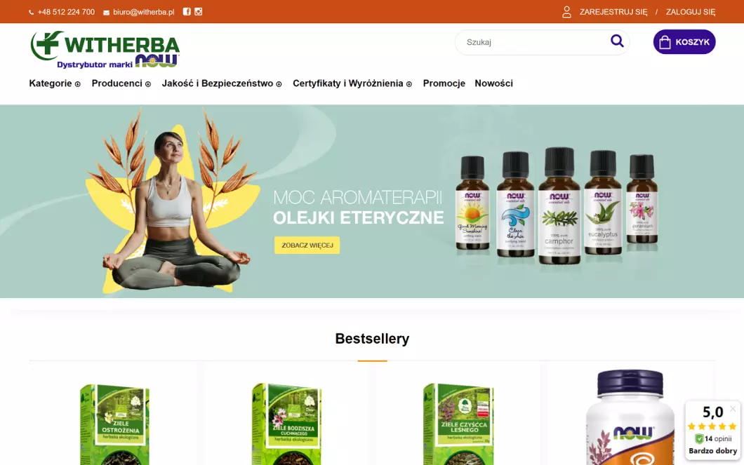 Dystrybutor Now Foods - WIT-HERBA