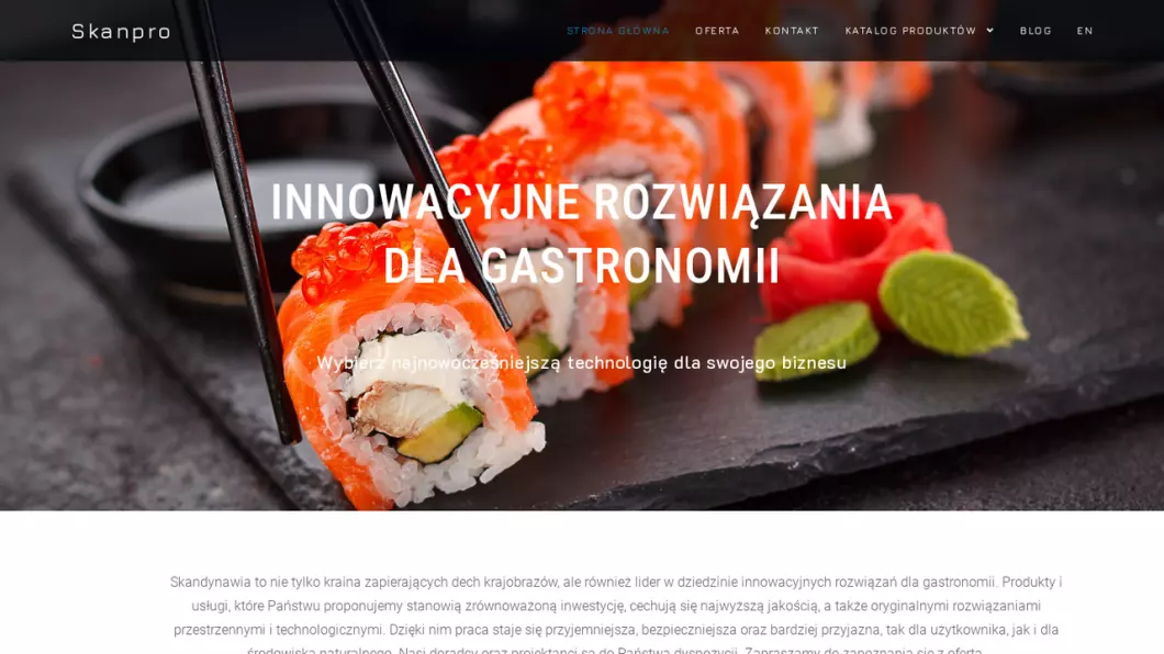 Skandynawskie wyposażenie gastronomiczne Skanpro